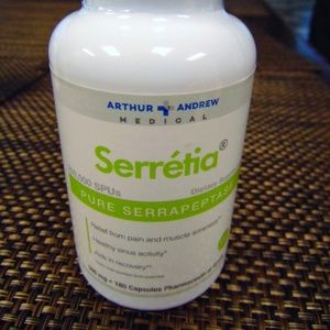 Arthur Andrew Medical, Serretia, 500 mg, 180 Caps